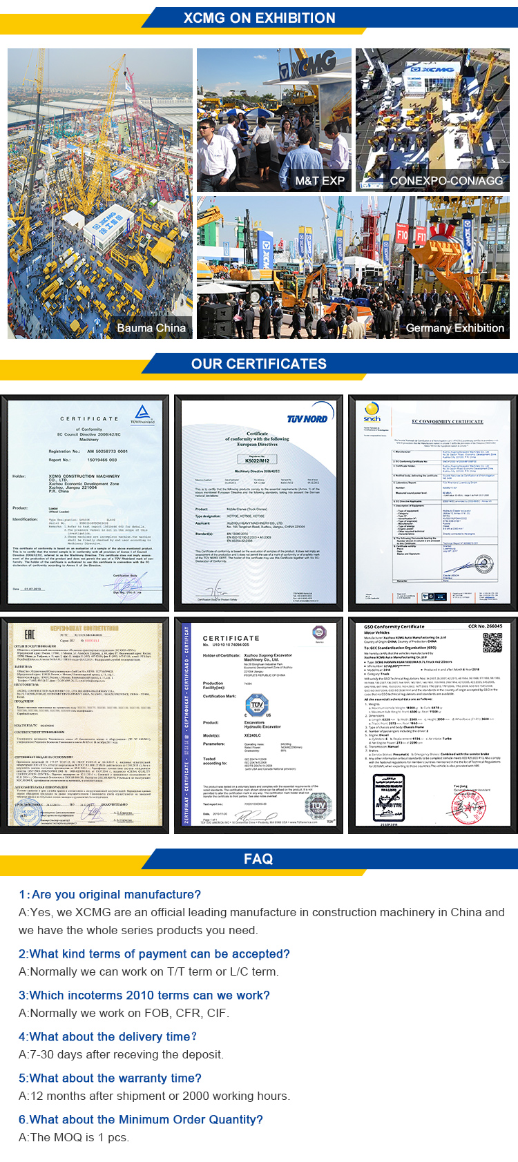 XCMG Official GR1803 Motor Grader for sale